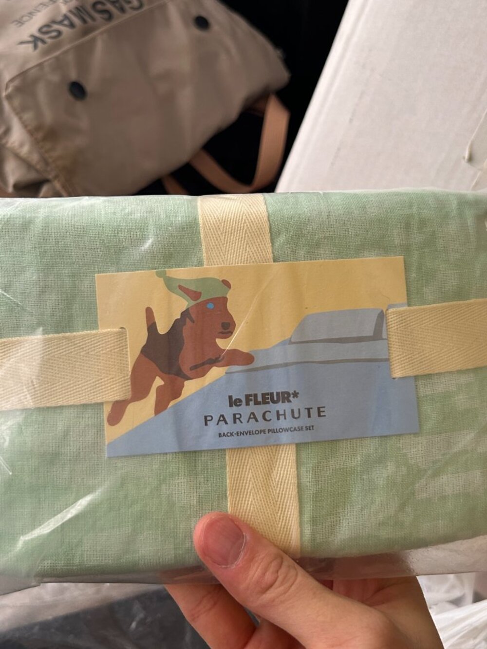 Golf le Fleur FLEUR CAMO LINEN PILLOWCASE SET JADE Parachute